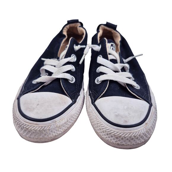 Converse Black Stretch Elastic Back Low Top Womens size 7.5 - Picture 2 of 8